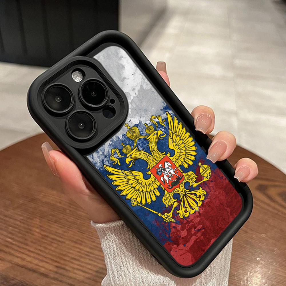 LZ15 Emblem of Russia design Silicone Phone Case for Xiaomi 11 Lite 5G 14T Redmi 14C 13C A3 Note 12 11 9 10 13 Pro Plus Shockproof Back Cover