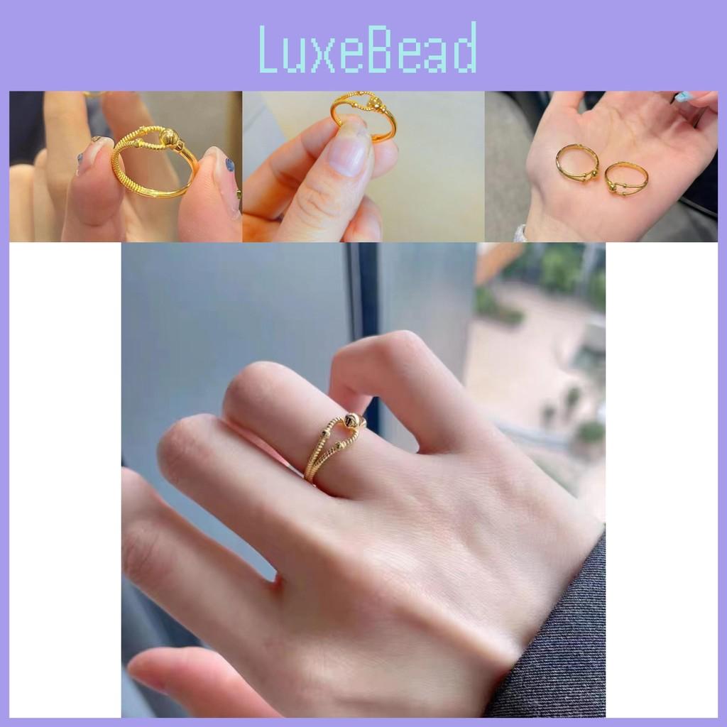 Gold Fashionable Copper Plated Open Adjustable Rings For Women Design Elegant