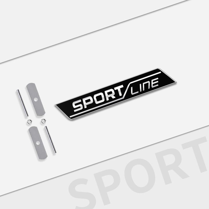 Cycr3 Auto Metal For Skoda Sportsline Grille Logo Fabia Rapid Octavia Superb KAMIQ KODIAQ Car Interior Badge Decals Trunk Sticker