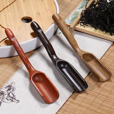 Chinesischer Kongfu-Teelöffel aus Holz und Bambus im Retro-Stil, natürlicher Teelöffel, zarter Löffel, tragbarer Teelöffel, Tee-Zubehör