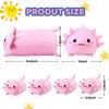 Axolotl Plush Cute Axolotl Stuffed Animal with 4 Baby Soft Pillow Valentine's, Birthday Gift for Girls Boys Kids Decor