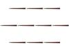 Set of 10 Tortoise Shell Teak X X Wooden Chopsticks by Setomonohonpo Chopsticks, 24.0cm, (Two Coats) [24 0.9 0.9cm]