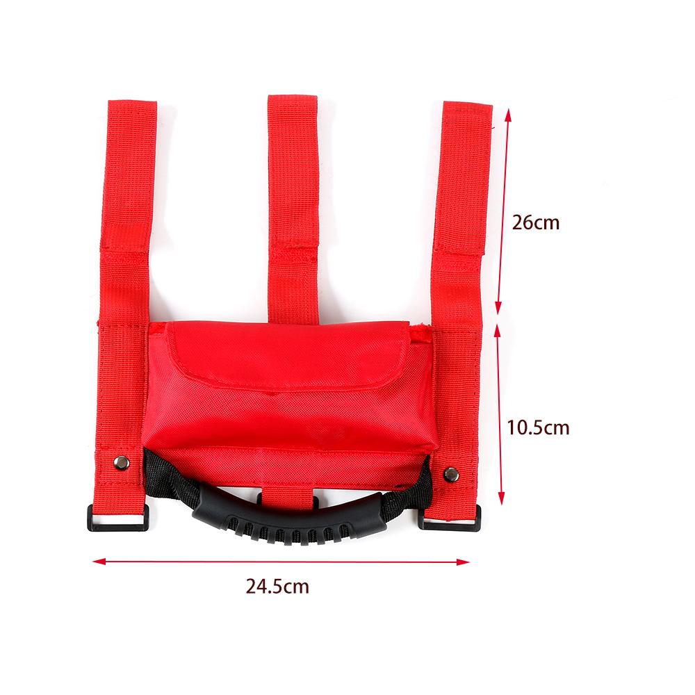 Car Door Top Grab Handle With Storage Bag For Jeep Wrangler  BJ40 Interior Accessories