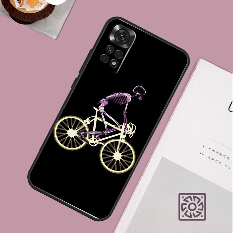 Mountain Bike Cycling Art Phone Case For Xiaomi Redmi Note 13 12 12S 12C 13C 10 10C 9 9C 10S 11S 11 Pro Soft Cover
