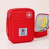 Portable First Aid Storage Bag Oxford Cloth Medicine Organizer Pouch With Zipper Compartments For Home Travel Outdoor Daily Use Small Items