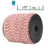 500M White&Red Electric Livestock Fence Wire Stainless Steel Conductive Rope