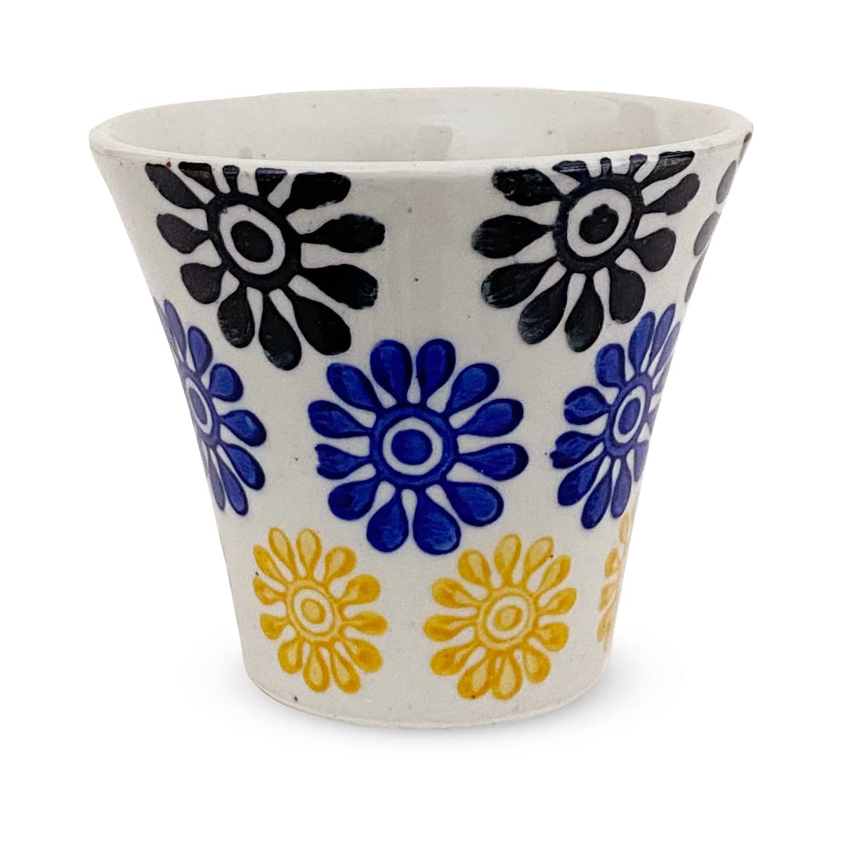 

Kunzangama 140cc in Hasami Yunomi Tea Floral Small Blue J-kitchens Teacup, (Made Japan, Ware, Bowl), Pattern,