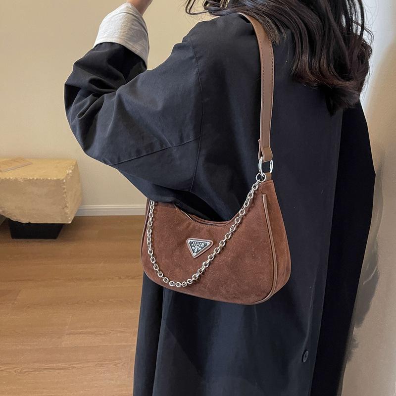 Retro módní taška přes rameno pro ženy Nový zimní styl Niche Simple Small Square Bag High End Sense