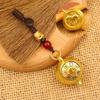 Brass 12 Zodiac Keyring Loong Dragon Keychain Horse Rotate Teapot Pendant  Car Key Pendant