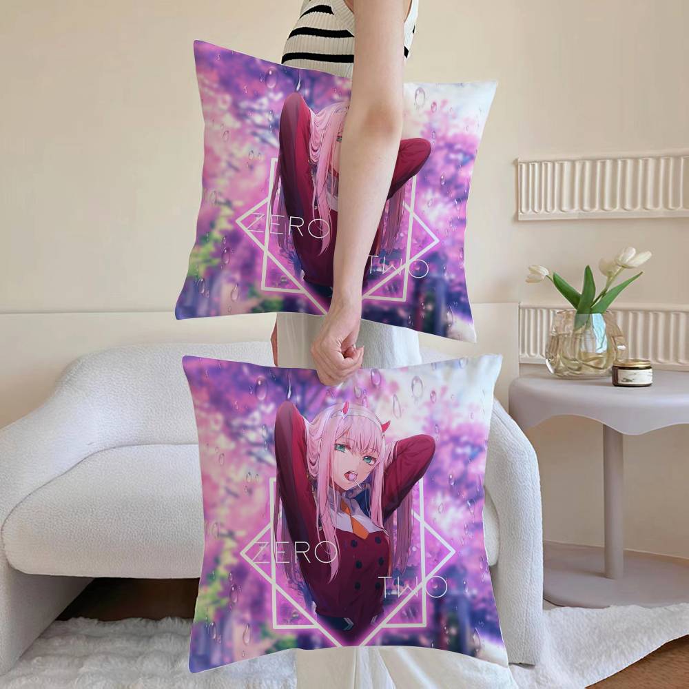Z-Zero T-Two 002 Pillow Case Anti-dustmite Pillowcase Invisible Zipper Silky Sofa Cushion Cover