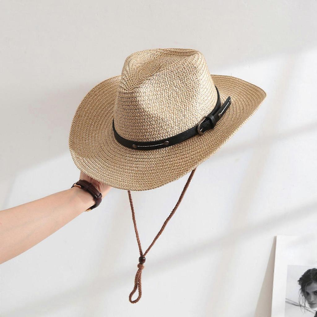 Multiuse Panama Straw Sun Hat with Roll Brims Breathable Hat For Enhancing Sunshade Great For Various Occasion Outfit Tibet