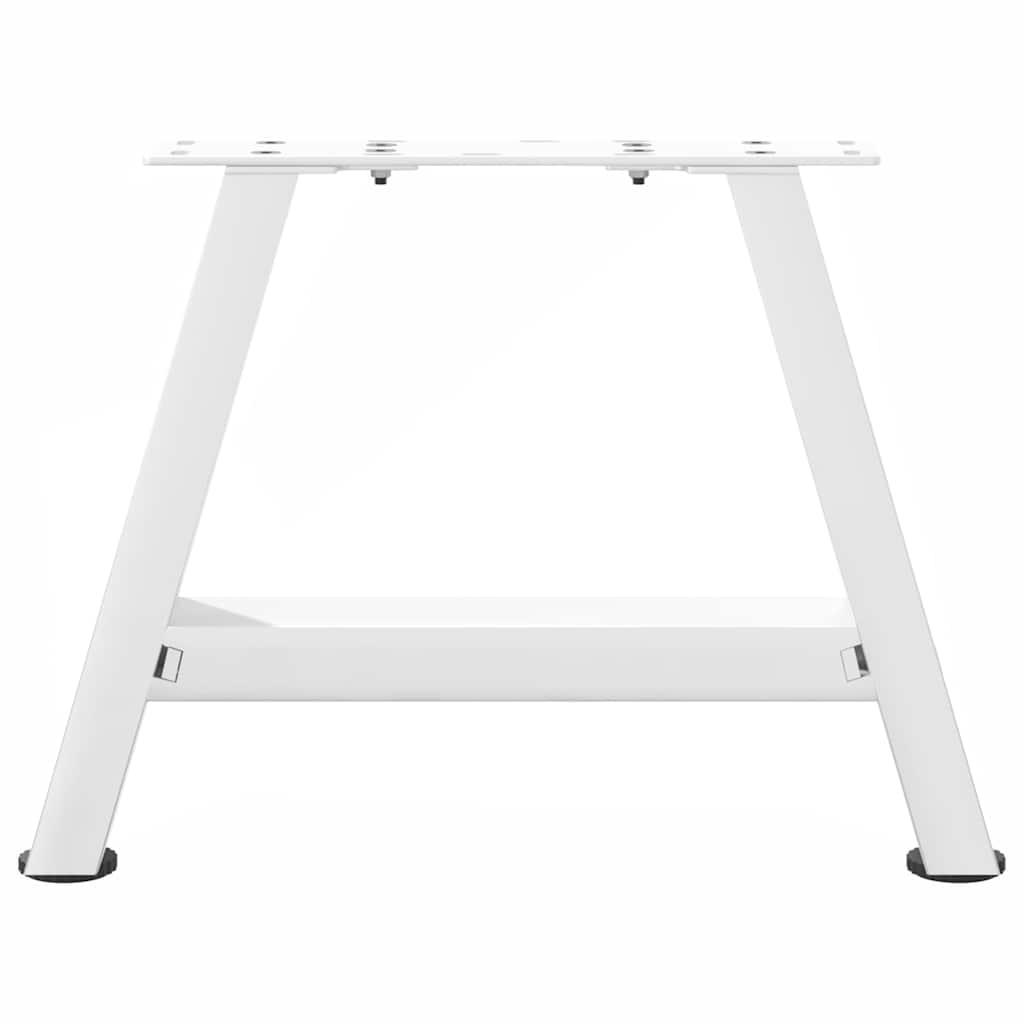 Vidaxl Coffee Table Legs, 2 Pcs, White, 30X(30-31) Cm, Steel