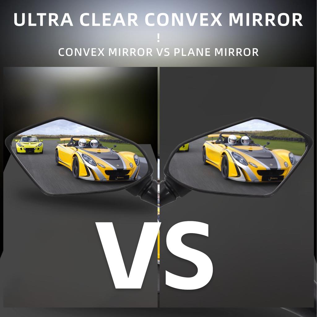 The convex rearview mirror for the motorcycle handlebar, a universal rhombic bicycle, off-road motorcycle accessory,