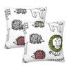 HTSW Cushion Set of Lisa Larson Nordic Decorative Cushion Sofa Back Car Chair and Interior Decor Covers, 45x45cm, 2, Design, Style, Pillowcases,
