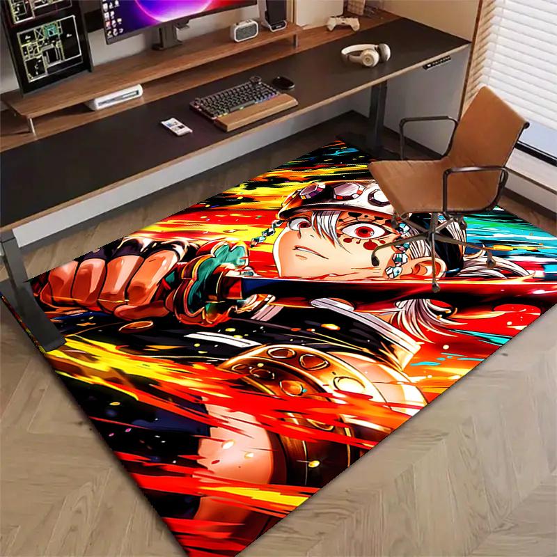 Uzui Tengen3Printed Area Rug Carpet for Bedroom Living Room Home Decor Rugs Mat Non Slip Mat Rug for Bedside