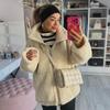 Herbst und Winter Neue Damenbekleidung Europäischer und Amerikanischer Stil Mode Vielseitig Elegant Temperament Locker Reißverschluss Plüschjacke