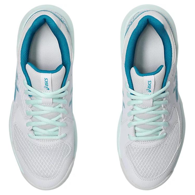 ASICS Gel Dedicate 8 White Teal Blue Women's Sneakers 1042A237-103