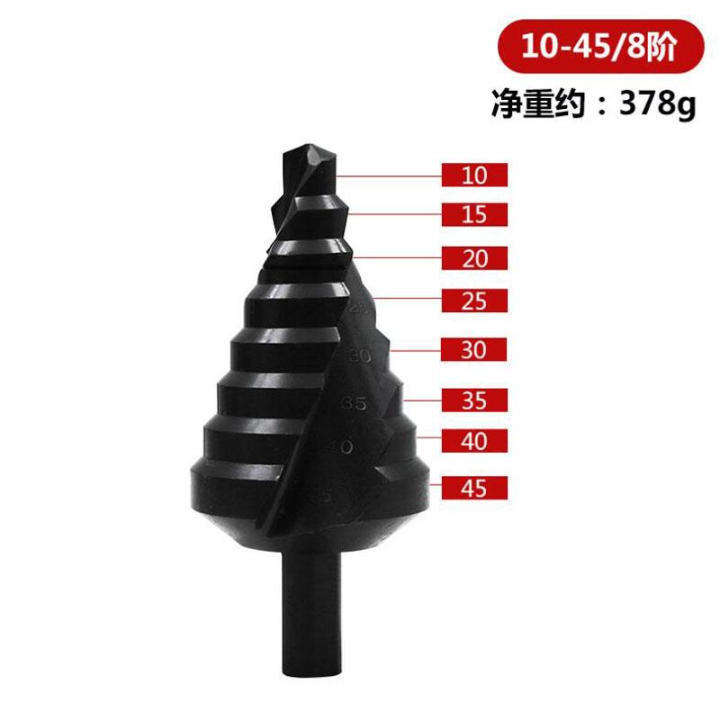 HSS Cobalt Step Drills Bit High Speed Steel Nitrogen Spiral Triangle Shank Drill Bit Set for Metal Cone