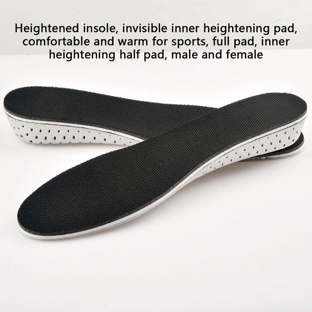 1 Pair EVA Heightening Insole Thermal Replacement Winter Autumn Sweat Absorbent Boot Heels Shoe Lift Elevator Accessories