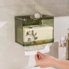 Plastic Paper Towel Box Transparent Napkin Holder Creative Tissue Paper Storage Boxes  Bedroom