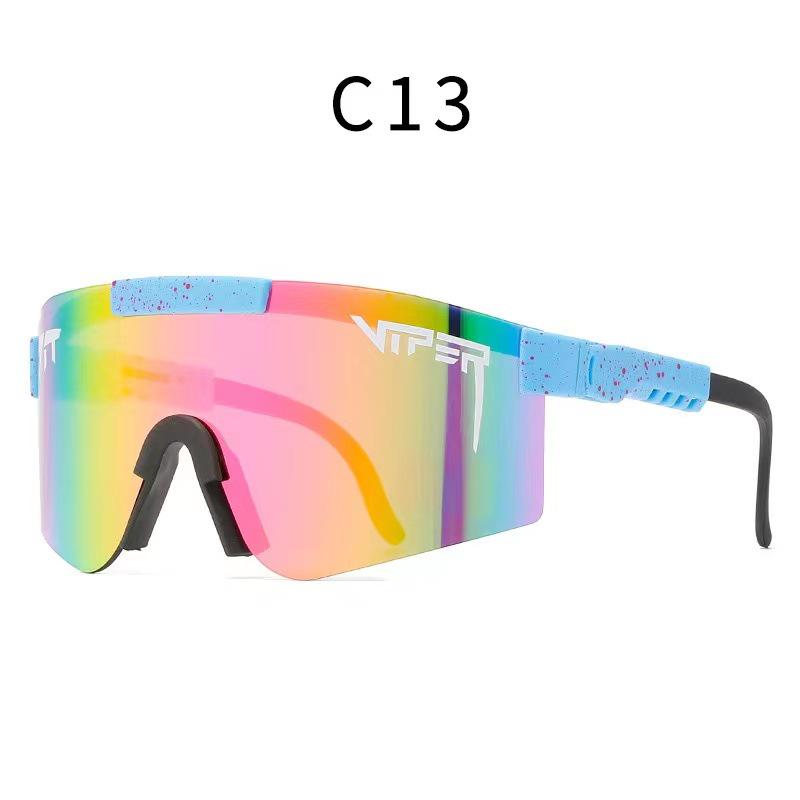 Grenzüberschreitende polarisierte Fahrradbrille mit großem Rahmen und farbigen Gläsern für Sport