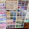 9-Schubladen Handgefertigte Perlen Aufbewahrungsbox Transparente Schubladen Schmuck Make-up Kleine Gegenstände Mädchen Haarschmuck Stapelbarer Organizer