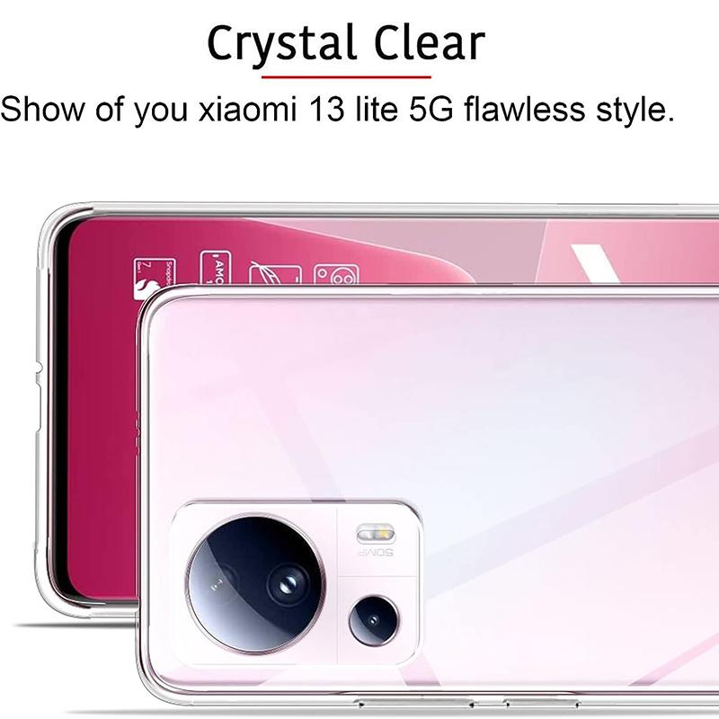 Ultra-Thin Transparent Soft Case For Xiaomi Mi 13 12 Lite 12X 12S 12T Pro Ultra Clear Silicone Back Cover For Xiaomi 13 12 Lite