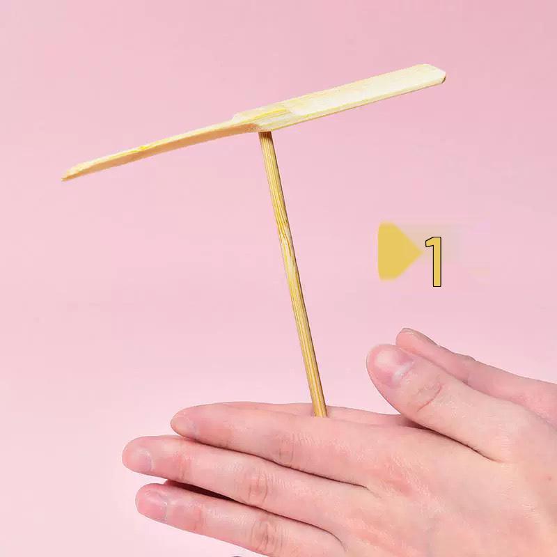 

Bamboo Dragonfly Wooden Tumbler Toy: Creative Children s Floating Balance Ornament 1 Flying Dragonfly