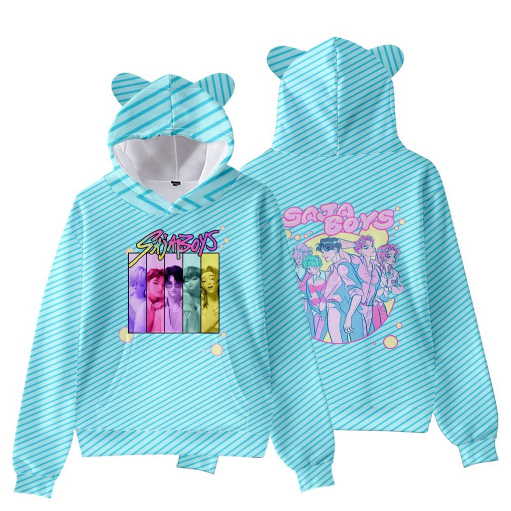 Children's Fashion Casual Long Sleeve Printed Neck Sweatshirt Top