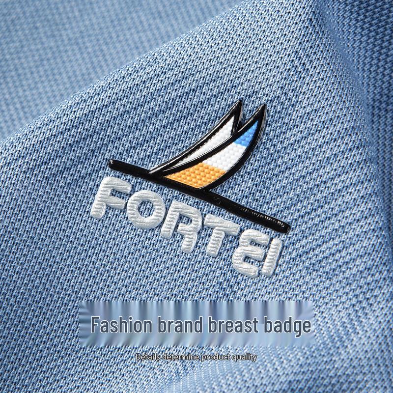 FORTEI Men's Silk Blend Cool-Touch Pique Polo Shirt