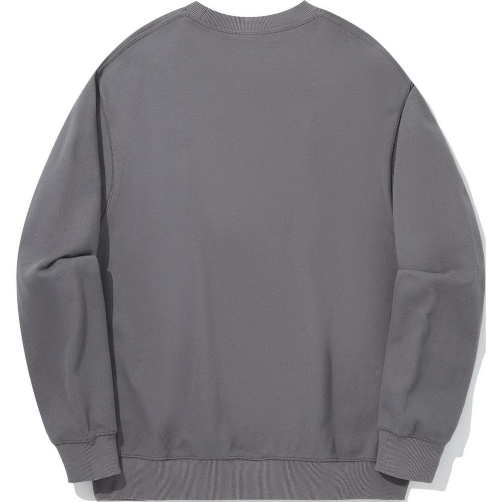 Li Ning Reignite Series Comfortable Casual Round Neck Pullover Loose Sweatshirt Unisex Sweatshirt Smoke-Gray AWDUB45-4