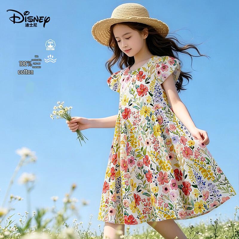 Disney Girls  Floral Princess Dress 160