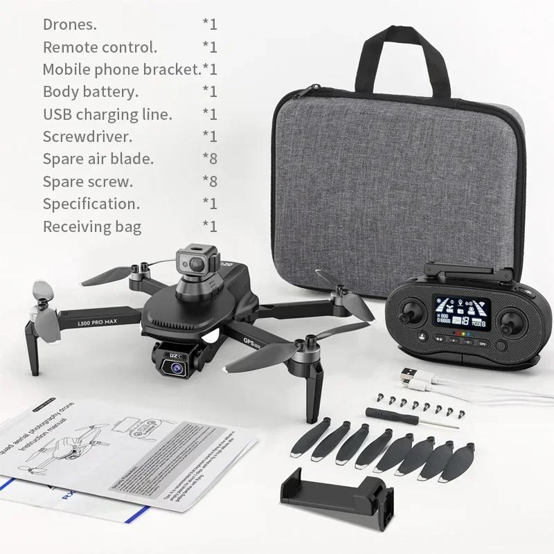 L500 PRO MAX Drone 4K Professional HD Dual Camera UAV 360° Obstacle Avoidance Brushless GPS 5G WIFI Drones FPV RC Quadcopter Toy