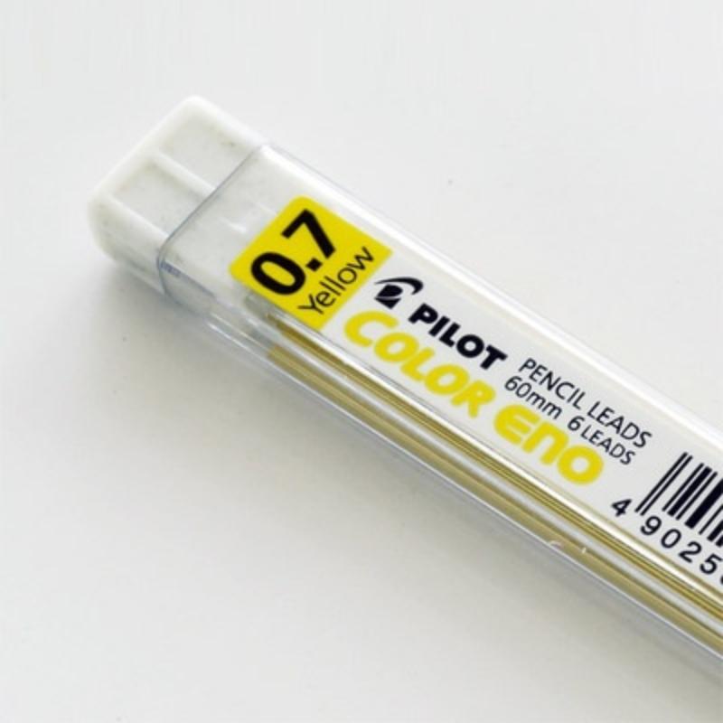 

6 стержней для механических карандашей Pilot Color Eno, PLCR-7, 6 цветов 1 tubes жёлтый