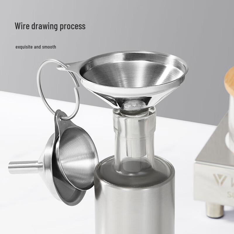 COOKER KING 304 Stainless Steel Funnel Set with Filter