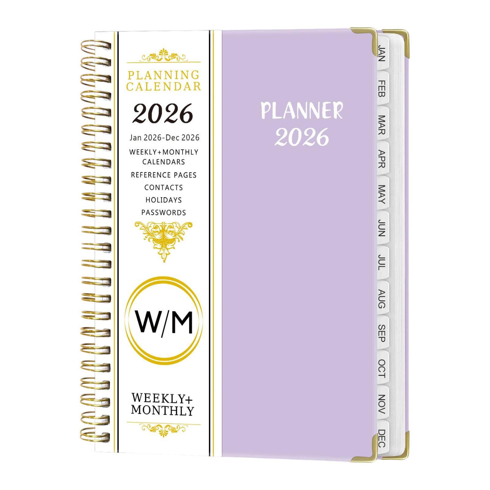 

2026 Plan Work Record Schedule One Size фіолетовий