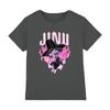 Kpop Dämonenjäger - Jinu Dämonenherz Flammen Kinder T-Shirt, Anthrazit