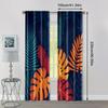 Spring Summer Curtains Tropical Plant Pattern Art Digital Print Drapes Versatile Fabric Room Decor Bedroom Office Set Of 2 Made Polyester Master