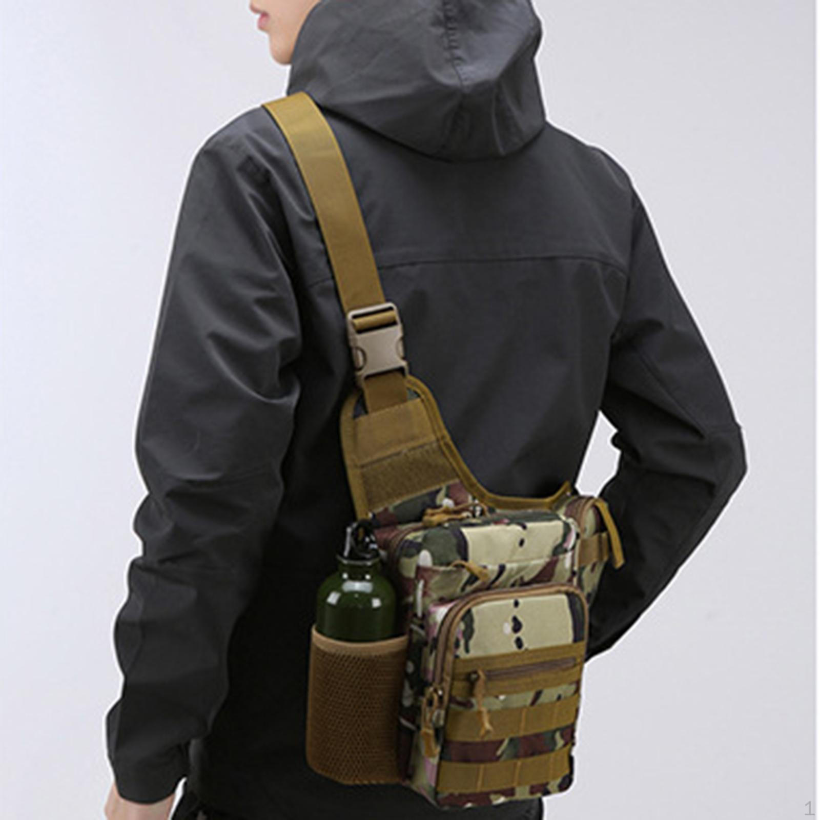 

Sling Bag Men Crossbody Shoulder Water Resistant Sport Fashion Zipper Closure