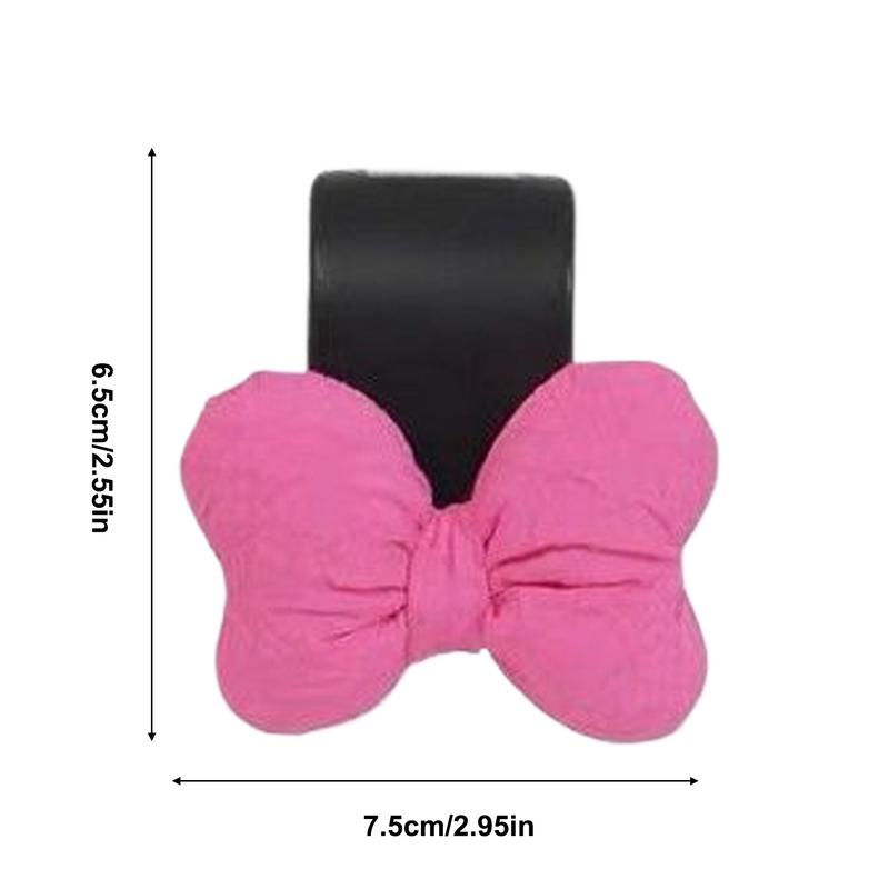 4 PCS Auto Seat Headrest Hunger Bow Tie Design Hooks Car Headrest Coat Bow Tie Hooks For Clothes Coats Bags Hats Purses