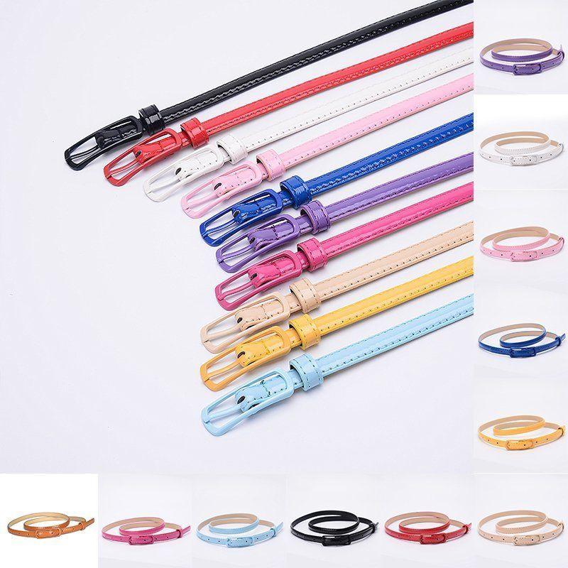 Fashion Women Faux Leather Narrow Skinny Thin Waist Belt Buckle Strap Waistband &ndash; Buy At Low Prices In The Online Store