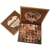 42-Shade Chocolate Makeup Palette - with Heart-Shaped, Pearlescent & Matte Finishes, Luxury Chocolate Vault - Brown/Blue/Golden/Black Shades