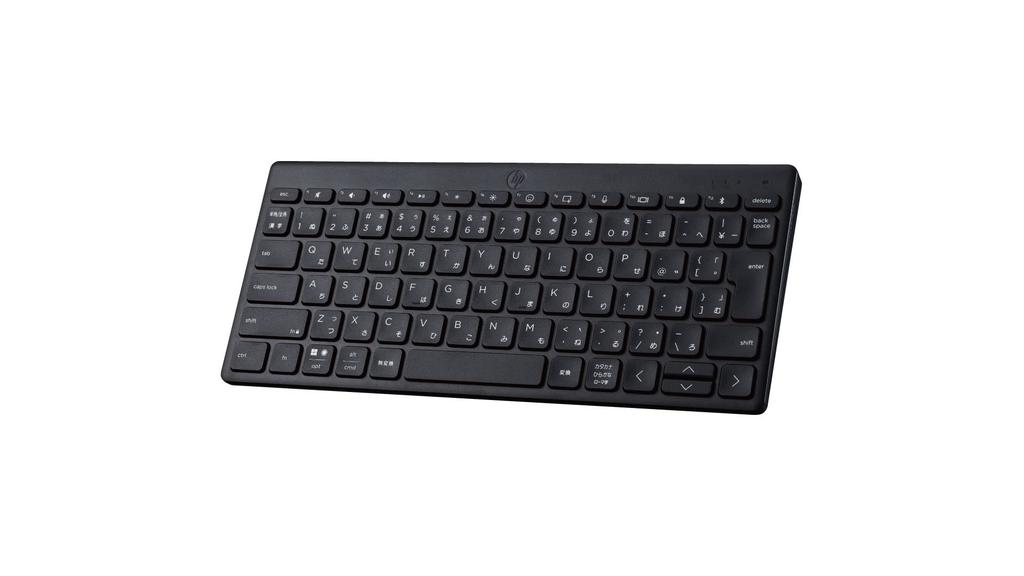 HP 350 BK Wireless Keyboard, Slim and Compact, Compact Multi-Device, Black, Connects 3 Devices, Bluetooth, Compatible with Windows, Mac, iOS,