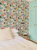 Fresh Green Floral Pvc Wall Cover Elegant Spring Peel And Stick Wall Decor Casual Furniture Water-Repellent Cabinet Contact Paper