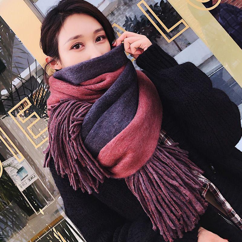 Scarf for Women Plaid Scarves Winter Warm Oversized Pashmina Tartan Scarves