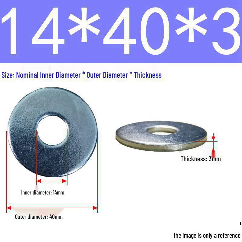 Galvanized Flat Metal Washer Spacer M3-M60