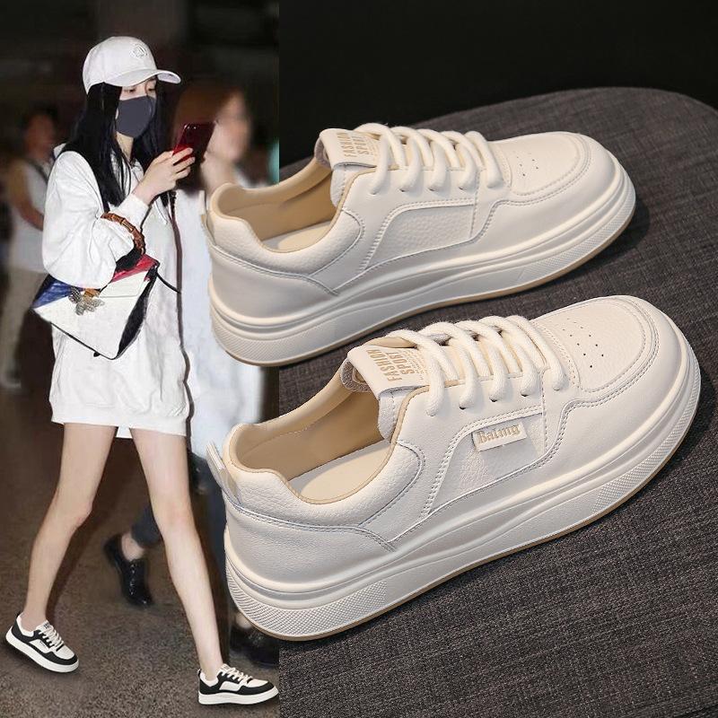 New Spring Thick soled Board Shoes for Women Small White Shoes  Casual 2026 Mesh Versatile Sports Shoes