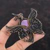 Purpurite Pendant Copper Wire Wrapped Pendant Handmade Jewelry Gemstone Pendant Butterfly Design Pendant Dainty Copper Jewelry Gifts For Mom