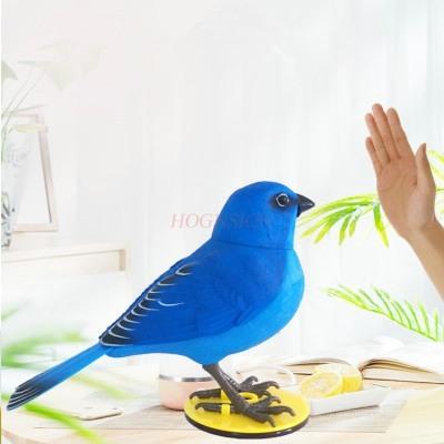 Children'S Intelligent Electric Voice Control Induction Simulation Bird Can Call And Move Light Control Puzzle Music Electronic