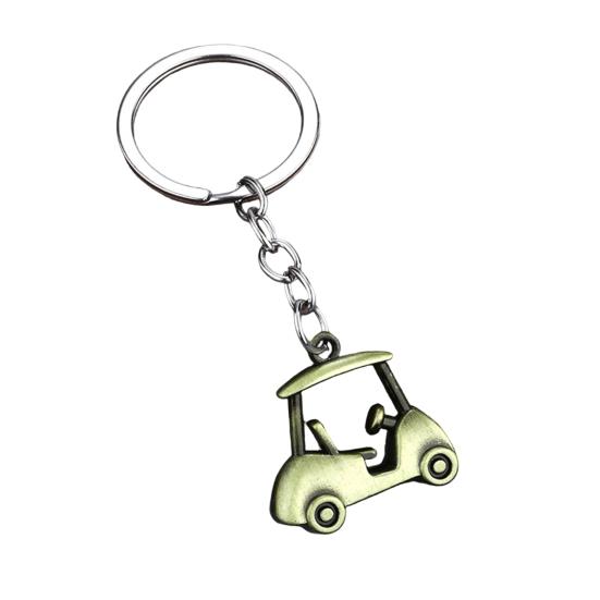 

Keychain Pendant Golf Cart Shape Lightweight Portable Keyring Creative Multiple Colors Optional Practical